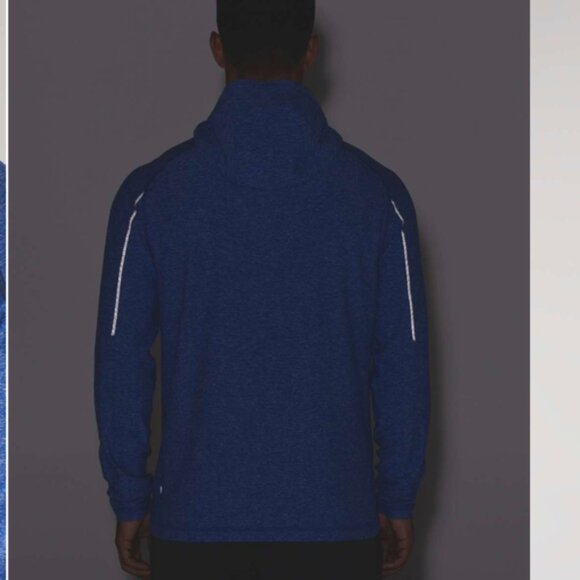 Lululemon Surge Warm Hoodie Heathered Hyper Blue - Picture 6 of 12